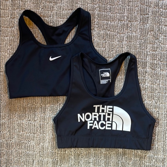 The North Face Accessories - Lot of 2 Black Sport Bras The North Face Elevation Bra Nike